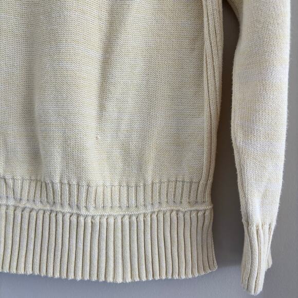 Barbour Sailboat Knit Yellow 100% Cotton Women's Size 10 US - Picture 3 of 7